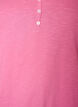 Tank top in organic cotton with V-neck and buttons, Pink, Packshot image number 2