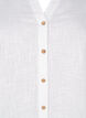 Cotton shirt blouse with a v-neck, White, Packshot image number 2