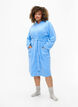 Morning robe with zipper and hood, Light Blue, Model image number 1