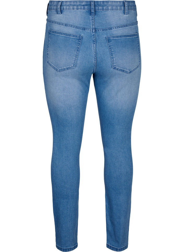 Amy jeans with super slim fit and ripped details, Blue, Packshot image number 1