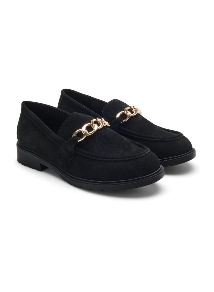Wide fit loafers, Black, Packshot image number 3