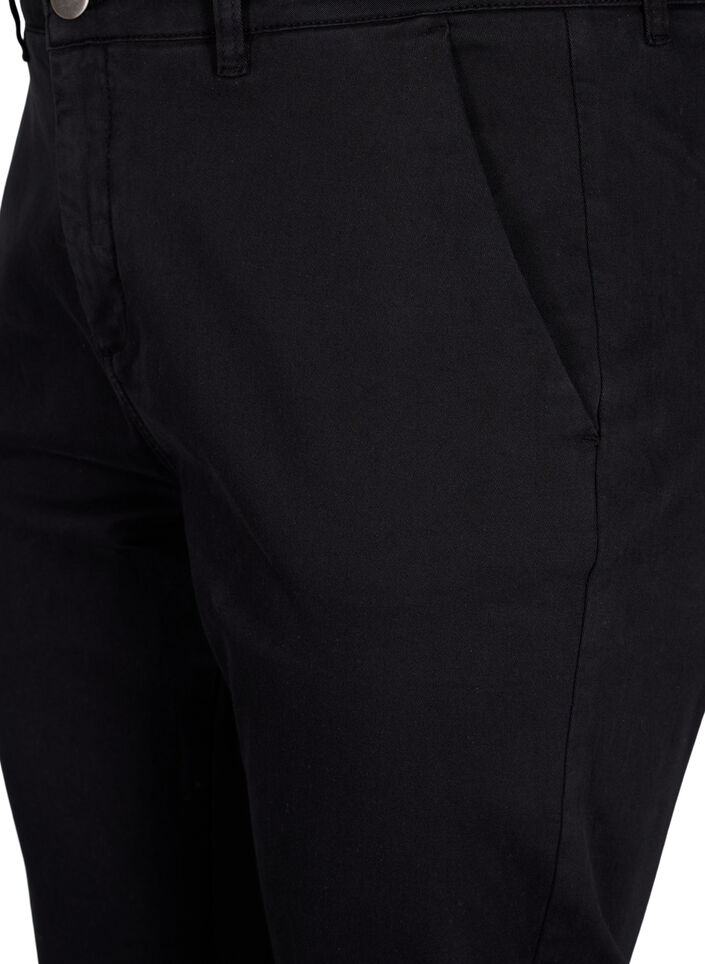 Cotton chinos, Black, Packshot image number 2