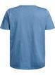 FLASH - T-shirt with button detail, Blue, Packshot image number 1