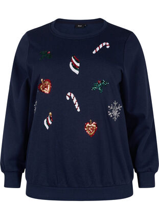 Christmas sweatshirt, N. Sky X-MAS DECO, Packshot image number 0