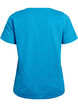V-neck T-shirt, Blue, Packshot image number 1