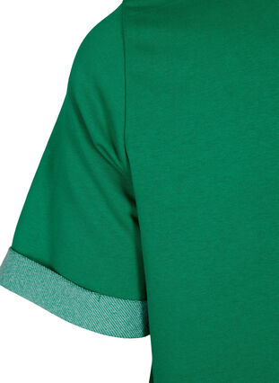 Sweater dress with short sleeves and slits, Jolly Green, Packshot image number 3