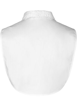 Detachable shirt collar with lace, Bright White, Packshot image number 1