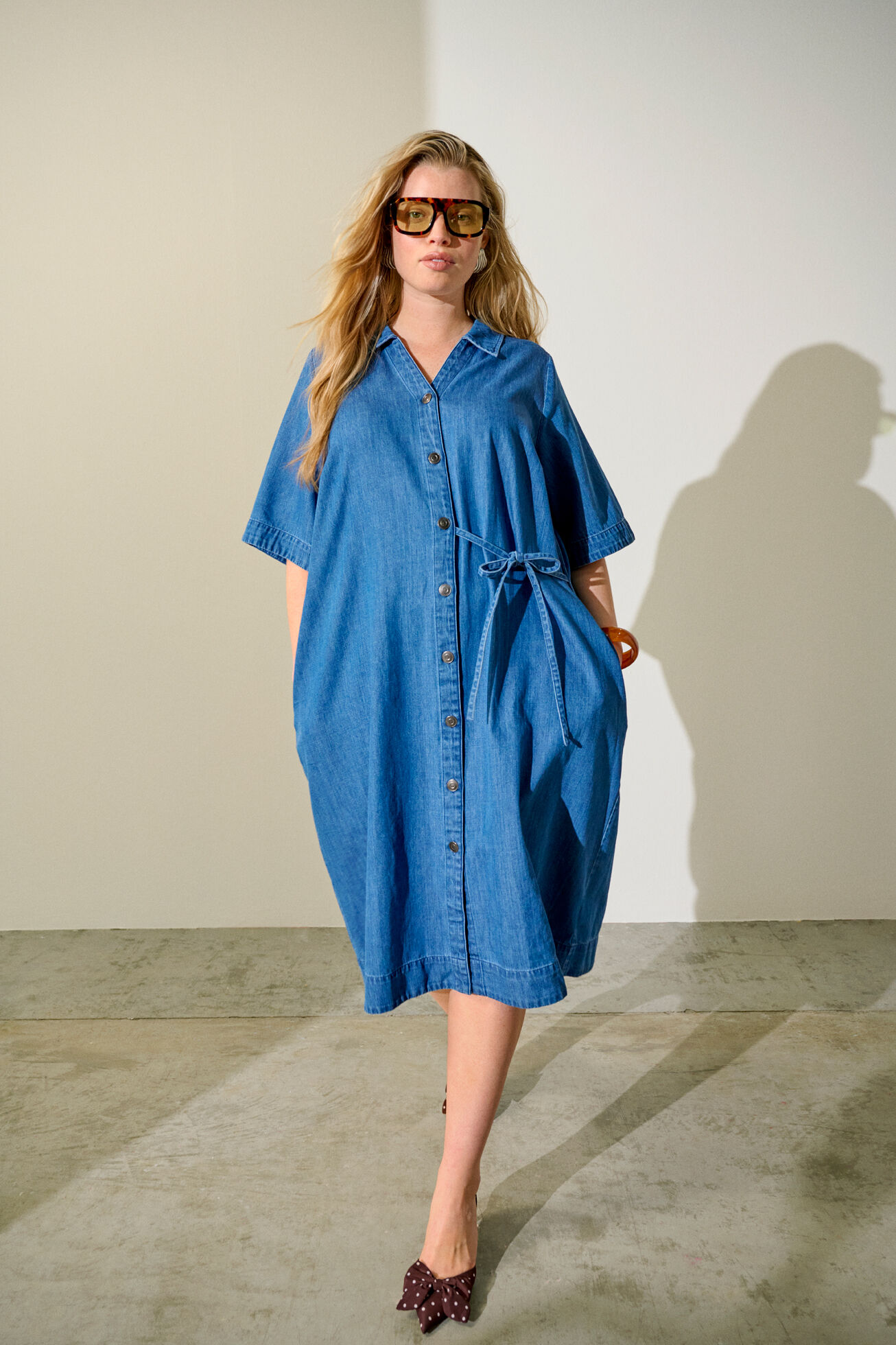 Denim dress, , Model