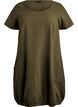 Short sleeve cotton dress, Green, Packshot image number 0