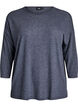FLASH &ndash; Jersey blouse with 3/4 sleeves, Dark Grey, Packshot image number 0