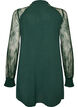 Tunic with sheer lace sleeves, Green, Packshot image number 1