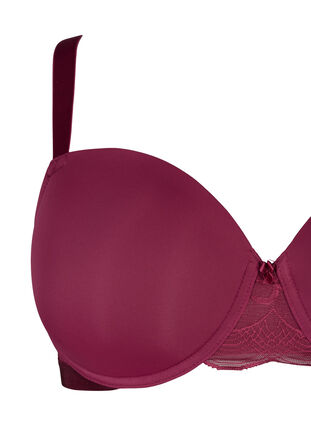 Moulded bra with mesh, Rhododendron, Packshot image number 2