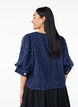 Party blouse with sequins and 1/2 sleeves, Blue, Model image number 2