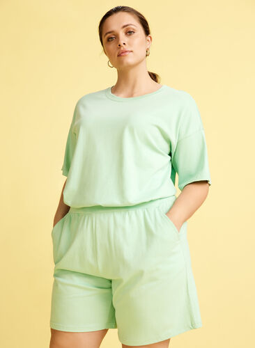 Short-sleeved cotton T-shirt, Lichen, Image image number 0