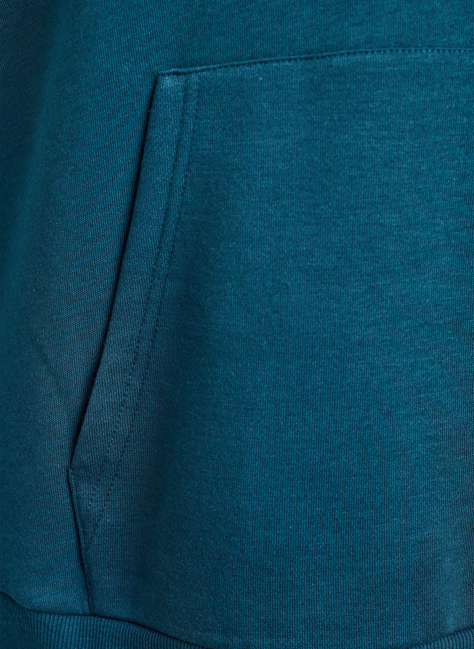 Zizzifashion Hoodie with embroidered front motif, Green, Packshot image number 3