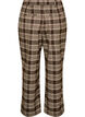 Checked trousers with wide legs, Brown, Packshot image number 1