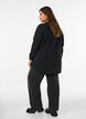 Long knitted blouse with ball buttons, Dark Grey, Model image number 2