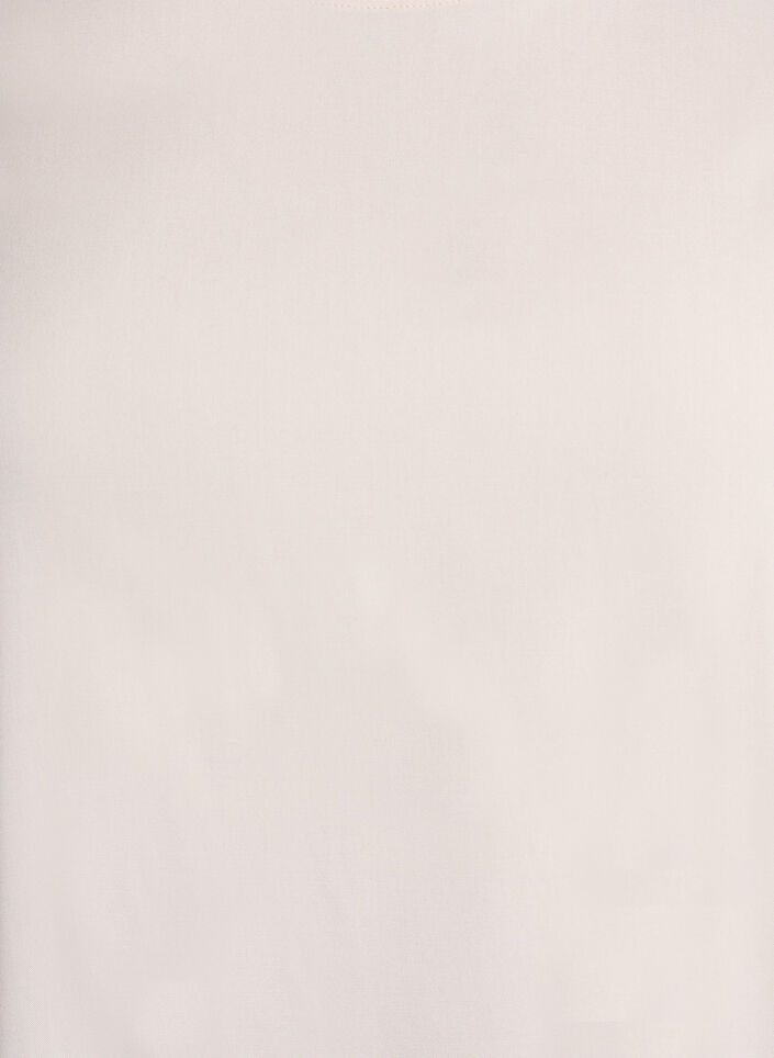 FLASH - Short-sleeved woven blouse with round neck, Beige, Packshot image number 2