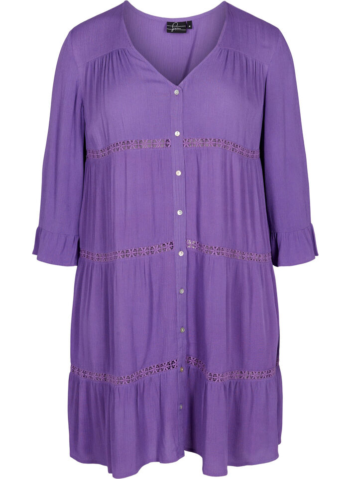 Viscose beach dress, Royal Lilac, Packshot image number 0