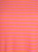 Striped T-shirt with ribbed texture, Coral, Packshot image number 2