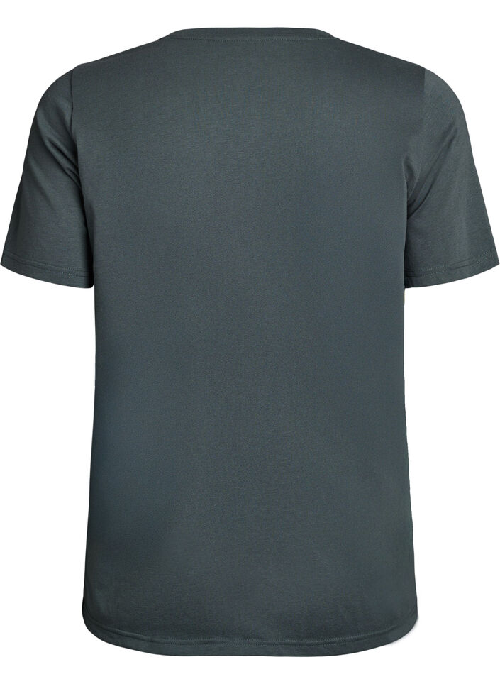 T-shirt with motif, Green, Packshot image number 1