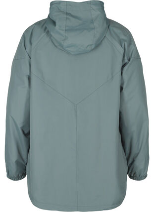 Short jacket with a zip and hood, Balsam Green, Packshot image number 1