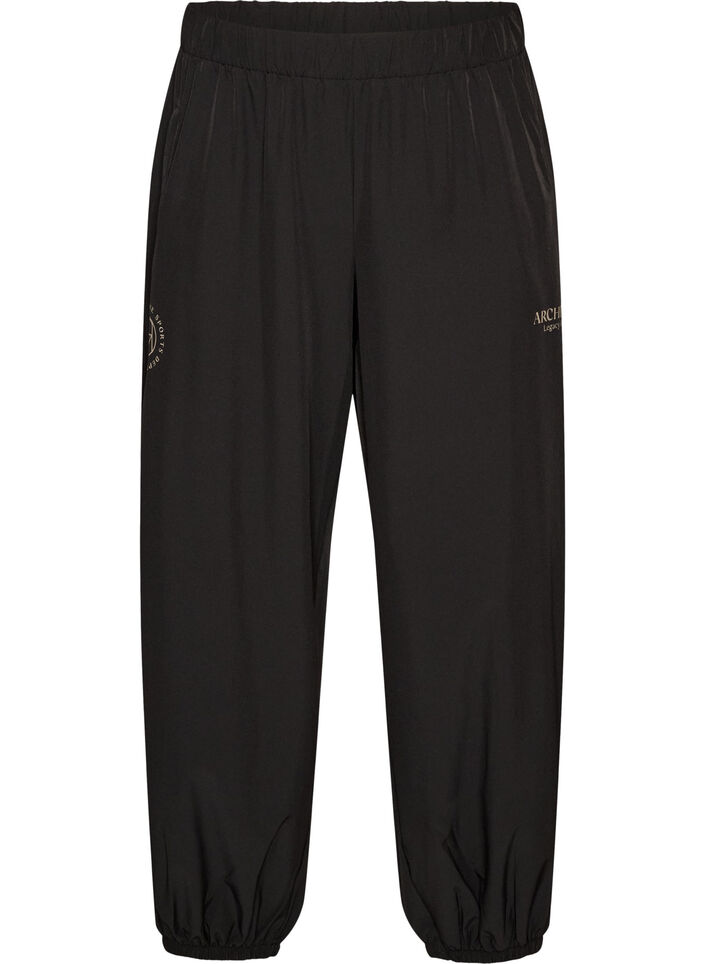 Training trousers with balloon legs, Black, Packshot image number 0