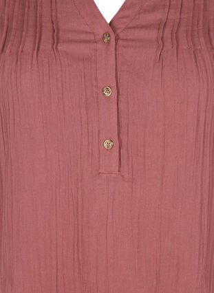 Cotton tunic with 3/4-length sleeves, Wild Ginger, Packshot image number 2