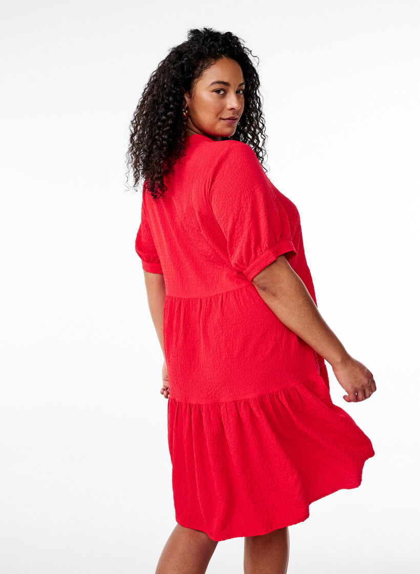 FLASH - Short A-line dress, Red, Model image number 2