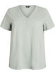 T-shirt with button detail, Green, Packshot image number 0