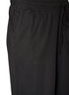Ribbed pyjama bottoms with straight legs, Black, Packshot image number 2