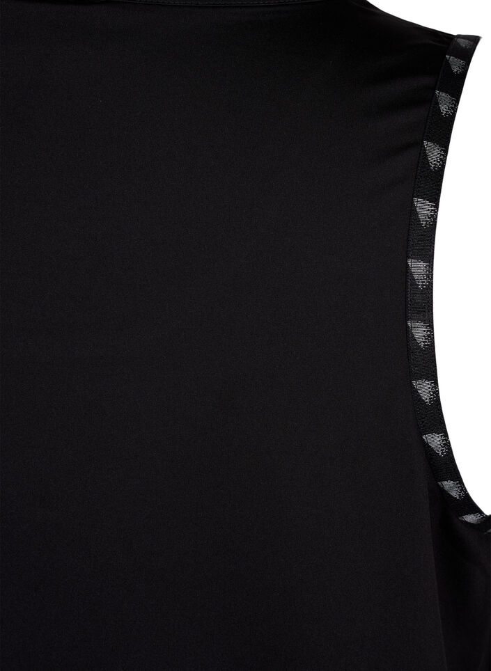 Plain workout top, Black, Packshot image number 3