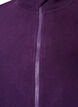 Fleece top with zipper and high collar, Purple, Packshot image number 2