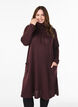 Jersey dress with high neck and pockets, Red, Model image number 0