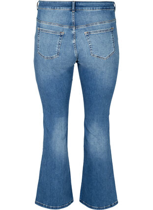 High waisted Ellen bootcut jeans, Blue denim, Packshot image number 1