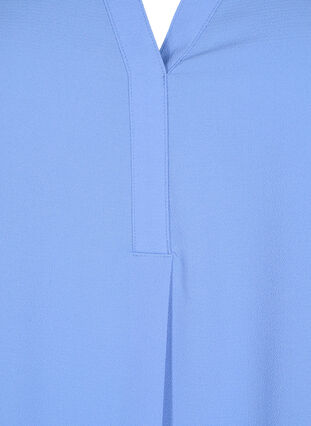 Short-sleeved v-neck blouse, Persian Jewel, Packshot image number 2