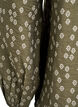 Long-sleeved blouse with pattern and buttons, Green, Packshot image number 3