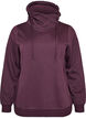 Sweatshirt with high collar and pockets, Purple, Packshot image number 0