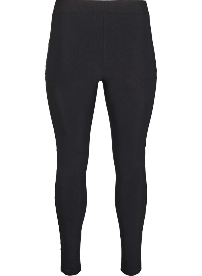 Leggings with eyelets, Black, Packshot image number 1