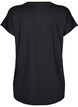 Long workout T-shirt, Black, Packshot image number 1