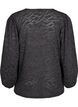 Long-sleeved blouse with glitter and pattern, Grey, Packshot image number 1