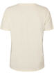 Cotton T-shirt with print, Vanilla, Packshot image number 1