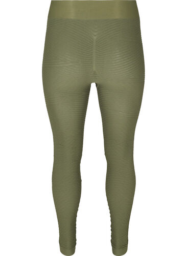 Long elasticated and textured leggings, Forest Night, Packshot image number 1