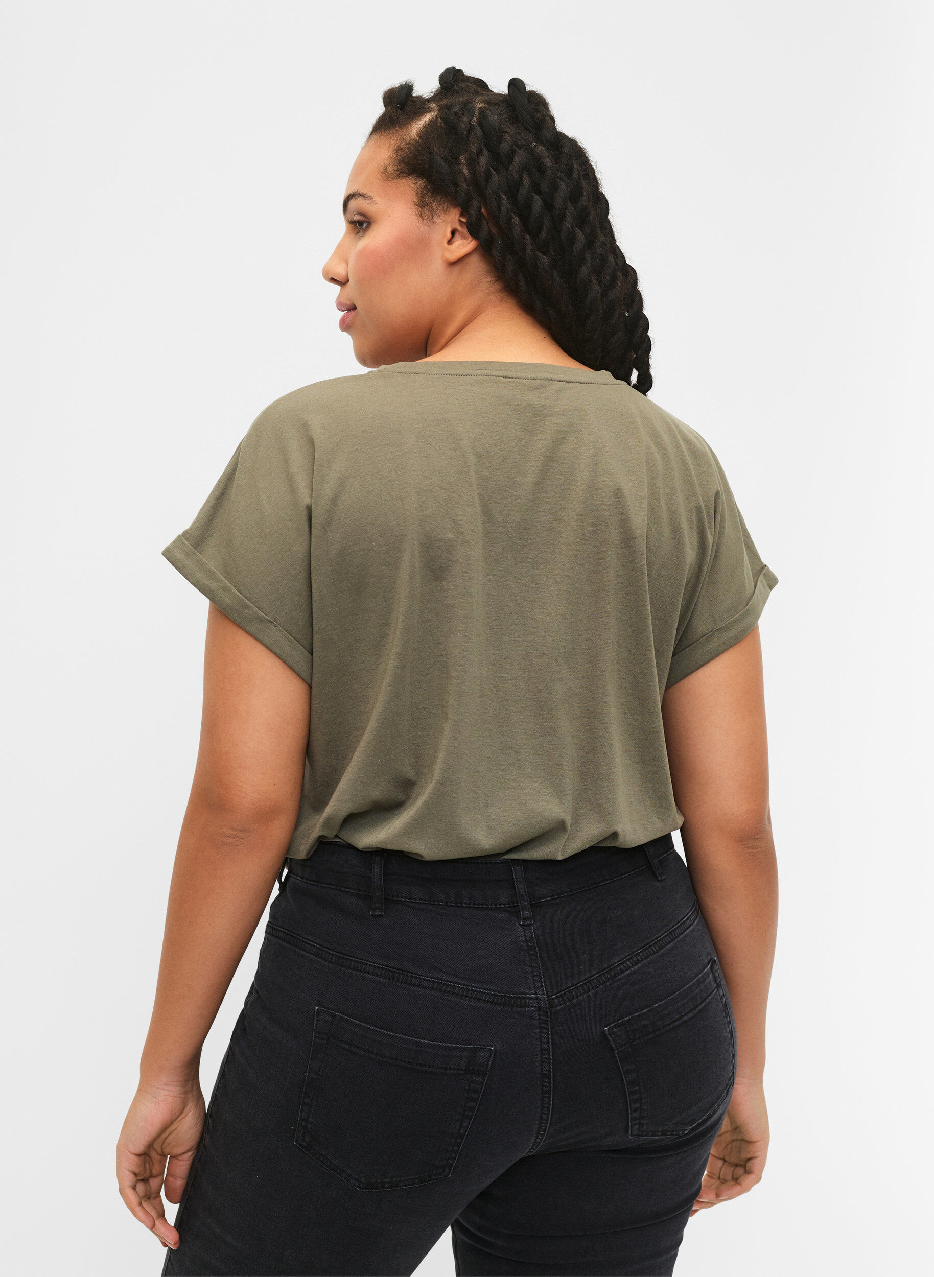 Zizzifashion2-pack short-sleeved t-shirts, Green, Model image number 2