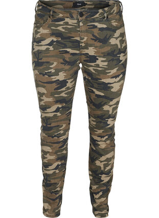 Printed Amy jeans, Camouflage, Packshot image number 0