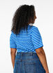 Striped T-shirt with ribbed texture, Light Blue, Model image number 2