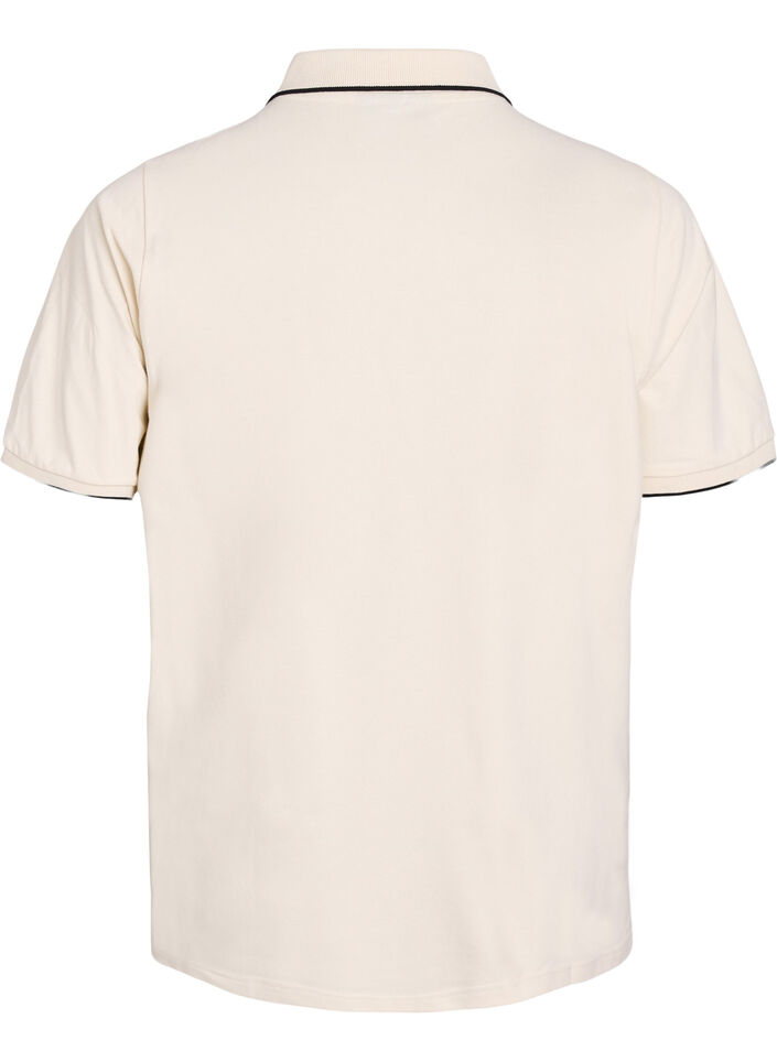 Short sleeve polo shirt, Beige, Packshot image number 1