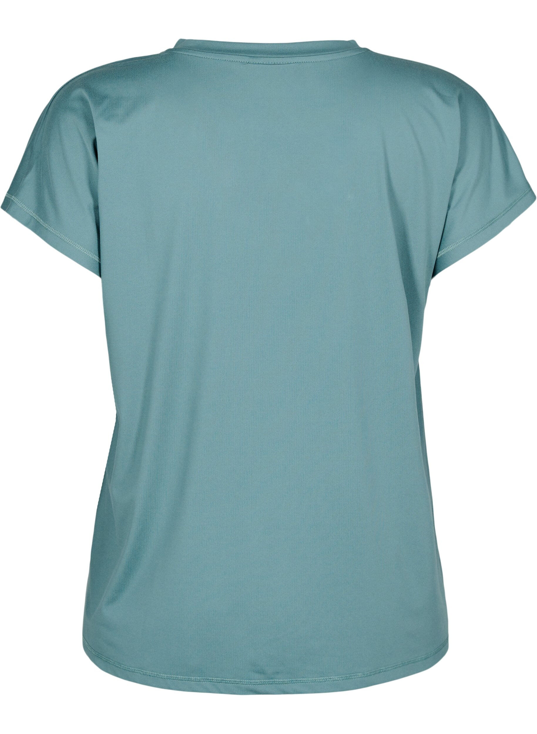 Zizzifashion Loose training t-shirt with v-neck, Green, Packshot image number 1