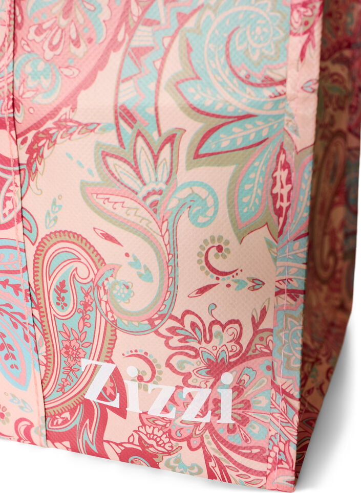 Shopping bag with zipper, Red, Packshot image number 2