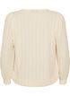 Textured jersey blouse with a balloon silhouette, Vanilla, Packshot image number 1